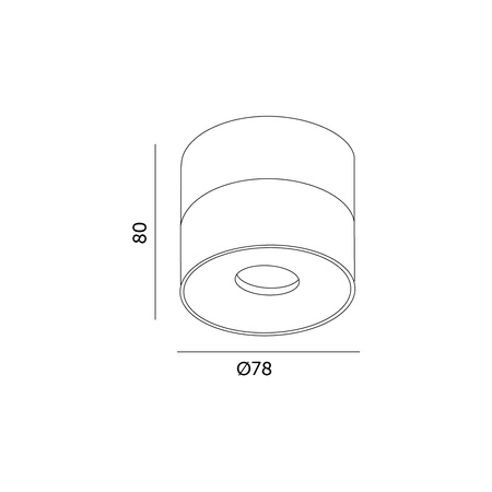 Deckenleuchte Reflektor einstellbar LED 9W 550lm 3000K Warm Dimmbar CRI90 Weiß Lahti Kobi