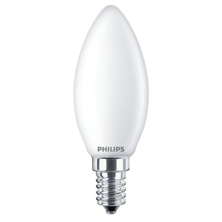 LED-Kerzenlampe E14 B35 6,5W = 60W 806lm 2700K warmes Filament milchig PHILIPS
