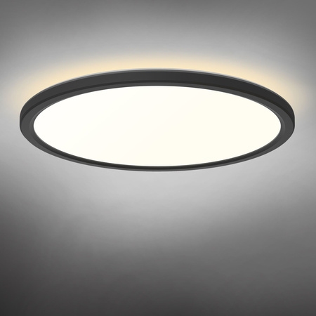 LED Plafond Deckenleuchte 22W 2400lm CCT 140° IP54 Schwarz Aufputz Videx