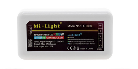 RGB+W 12/24V 10A Mi-Light Wi-Fi LED-Controller – FUT038