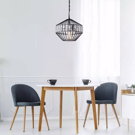 E27 Metall und Kristall Pendelleuchte T:33x30cm VT-7334 V-TAC