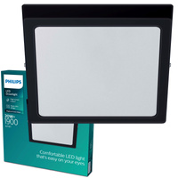 Plafond Panel LED Deckenanbauleuchte MAGNEOS 20W 2700K 28cm Schwarz Downlight Square PHILIPS