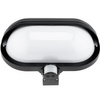 FRODA Gartenwandleuchte E27 IP44 mit PIR-Sensor Schwarz