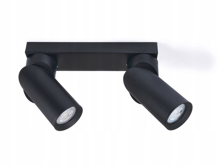 Wandleuchte 2xGU10 LED beweglich schwarz