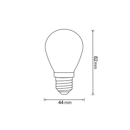 LED Birne E27 FILAMENT 0,3W Rosa für PARTY GOLDLUxGirland (Polux) 2 SET.