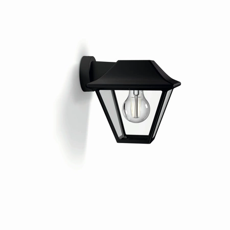 Gartenleuchte LED Wandleuchte ALPENGLOW myGarden E27 IP44 Downward Lantern Schwarz PHILIPS
