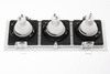 Einbaustrahler 3x GU10, Einbauspot HALOGEN Quadrat beweglich Weiß GEMINUS LUMILED