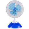 Tischventilator Luftzirkulator Standventilator 31 cm 13 W Weiß-Blau + Clip