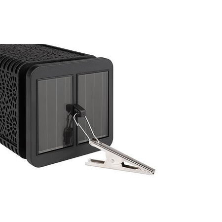 Garten Laterne LED Solar Dekorative Flamme Quadratisch 17cm