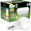 6x LED Lampen E14, Glühbirne P40 8W = 60W 806lm 180° 3000K warm LUMILED