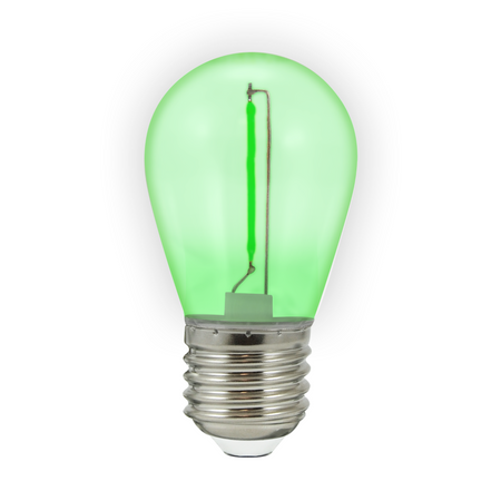 LED Lampen E27 FILAMENT 0,3W Grün für Girland PARTY GOLDLUX (Polux) SET OF 2 PACK.
