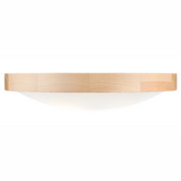 Plafond LED-Deckenleuchte ANELLO 3xE27 Weiß Holz Runde Glasschirm LD.PD-8.3 Lamkur