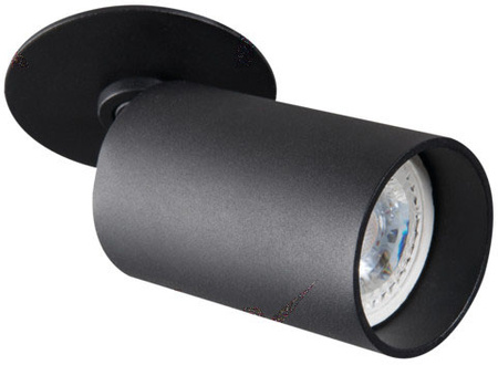 Bewegliche schwarze Spot-Deckenleuchte SPOT CHIRO GU10 Kanlux