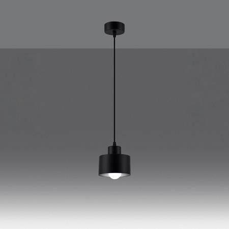 SAVAR 1 E27 Schwarz Modern SOLLUX Decke Pendelleuchte