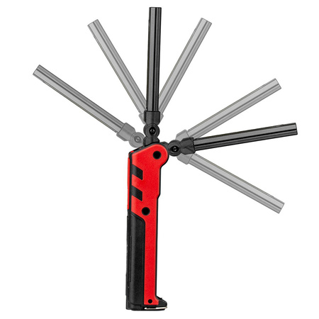 Wiederaufladbare Werkstatt-Taschenlampe Klappbarer Magnet COB + LED 140lm + 360lm VA0104 Vayox