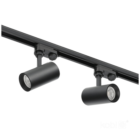 GU10 3-Phasen-Stromschienenstrahler Schwarz Nextrack Kobi