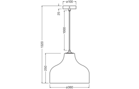 Dekorative Decke Pendelleuchte E27 Überhang Braun Karton Dekor Ledvance