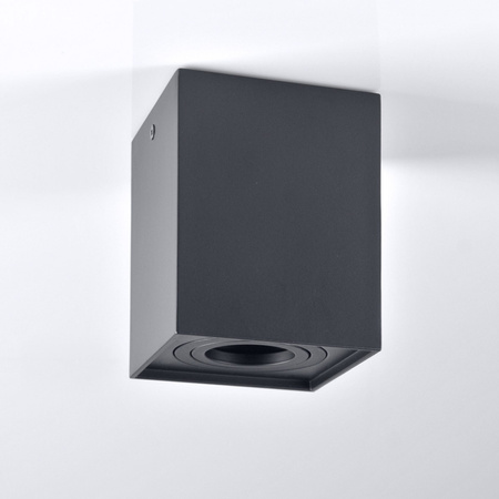 Deckenanbauleuchte Hadar Q1 1xGU10 beweglich quadratisch schwarz