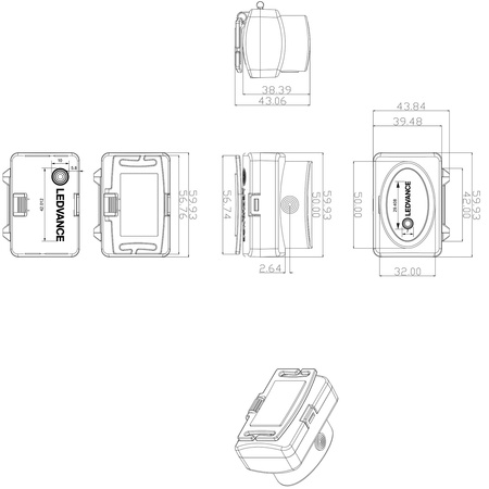 LED COB Licht Batterie Scheinwerfer 3xAA 80lm 4000K LEDVANCE