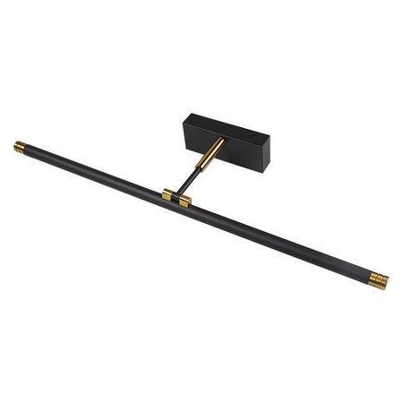 Wandleuchte LED Wandleuchte über Spiegel 14W 1680lm 4000K 160° Schwarz Gold 66cm Gemino Masterled