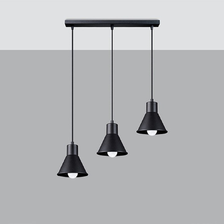 LED-Pendelleuchte TALEJA 3xE27 Schwarz SOLLUX