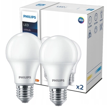 2x LED-Lampe E27 A60 4.9W = 40W 470lm 2700K Warm CorePro Philips