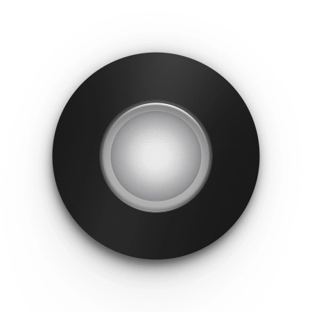 LED Xamento 4.2W IP44 CCT RGB Circular Schwarz PHILIPS HUE Bluetooth Badeinbauleuchte