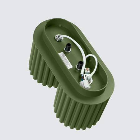 Aufputzleuchte 2x GU10 Aluminium Grün Olive Aura Deep Space SL.1795 Sollux