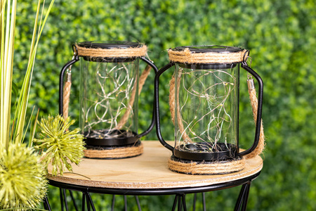 LED Solarlampe Outdoor Garten Hängende Stehlaterne 3000K IP44 Dämmerungssensor