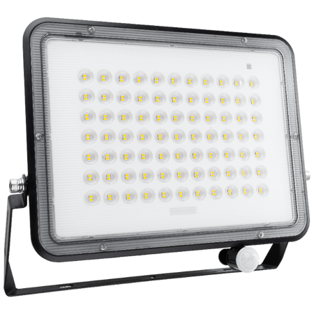 Solar LED Halogenstrahler 300W Gartenlampe 4000K IP65 PIR Bewegungsmelder + Fernbedienung FULGOR LUMILED