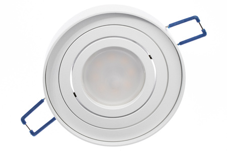 HALOGEN Einbaustrahler Tuba Spot, beweglich GU10 Rund Weiß 20mm MIDI + LED GU10 6W 3000K LUMILED