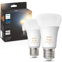 2PAK LED-Glühbirne E27 A60 6W CCT PHILIPS HUE White & Ambiance Bluetooth Zigbee