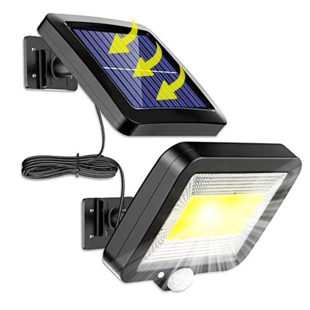 Solar-LED Fluter 5W 5500-6000K Kalt IP54 Masterled Bewegungssensor