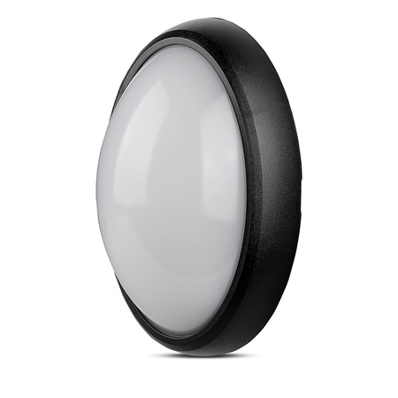 LED Deckenaufbauleuchten Deckenleuchte 12W 3000K 840lm IP54 Oval Schwarz VT-8010 V-TAC