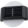 Set mit 2x Solar Garten Lampe LED Fassade Wandlampe Top Down Kreisförmige Leuchte