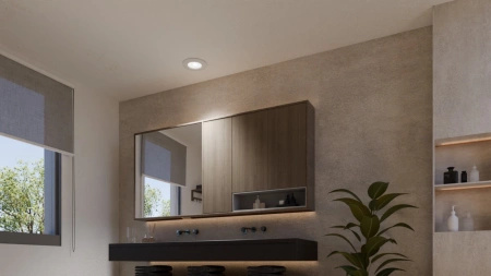 LED-Panel Einbau 8.3W 1000lm IP44 Weiß und Farbe Ambiance RGB + TW Weiß Smart SMART Zigbee Bluetooth Slim Downlights Philips HUE