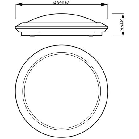 LED-Plafond-Deckenleuchte CINNABAR 20W 4000K 40cm PHILIPS