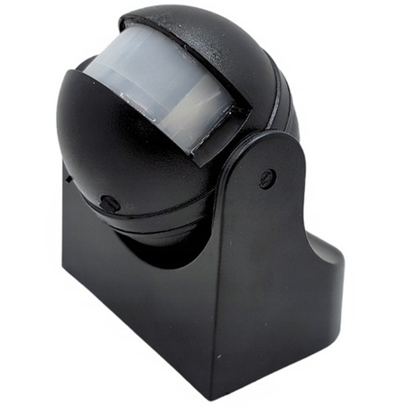 PIR-Bewegungs- und Dämmerungssensor 180° 12m IP44 Schwarz