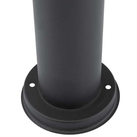 Außengartenlampe E27 BLACK POST 65 cm mit Bewegungs- und Dämmerungssensor