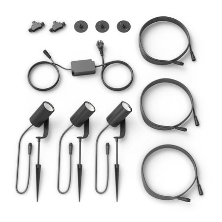 Philips HUE LILY Gartenstrahler 3x 8W Set 17414/30/P7 8718696167960