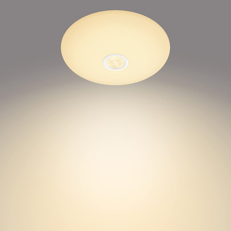 Plafond LED Aufbaumontage MAUVE 6W 2700K 25cm Rund mit Bewegungssensor PHILIPS