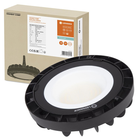 LED Industrieleuchte 83W 10000lm 4000K Neutral Schwarz IP65 IK06 High Bay Kompakt Ledvance