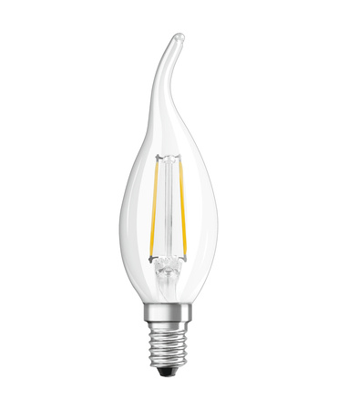 LED Leuchtmittel E14 BA35 CL 4W = 40W 470lm 2700K Warm 300° OSRAM SUPERSTAR Filament Dimmbar