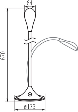 LED Nachttischlampe Franco weiß 6,5W 390lm 3000K warm Kanlux