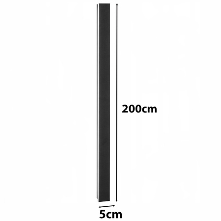 Gartenlampe LED Wandleuchte 60W Architekturleuchte Rechteck Schwarz 200CM