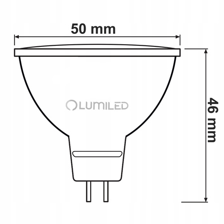 10x LED Lampen GU5.3, Glühbirne MR16 12V 8W = 80W 720lm 120° 3000K warm LUMILED