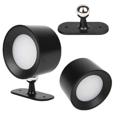 LED-Wandleuchte Einstellbarer Magnet 1W 180lm 3000/4000/6500K CCT 120° Dimmbar Schwarz Rino Masterled