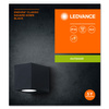 Wandleuchte ENDURA Classic Square Down Schwarz LEDVANCE
