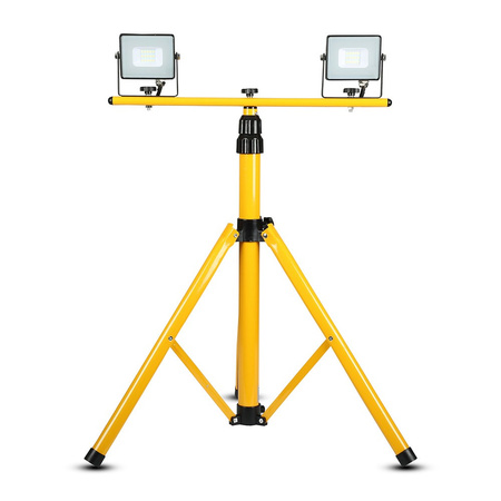 Stativständer doppelt für LED Fluterer TRIPOD Gelb VT-41150Y V-TAC
