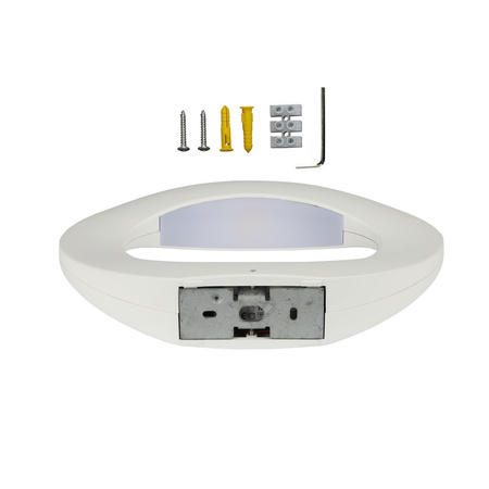 LED-Wandleuchte 10W 3000K IP65 Ovalweiß VT-811 V-TAC